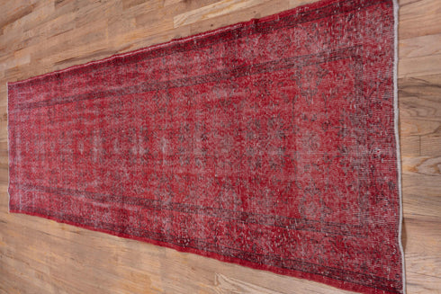 Vintage Overdyed Runner Rug (3' x 10')